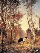 Polenov, Vasily In the Park- The Village of Veules in Normandy oil